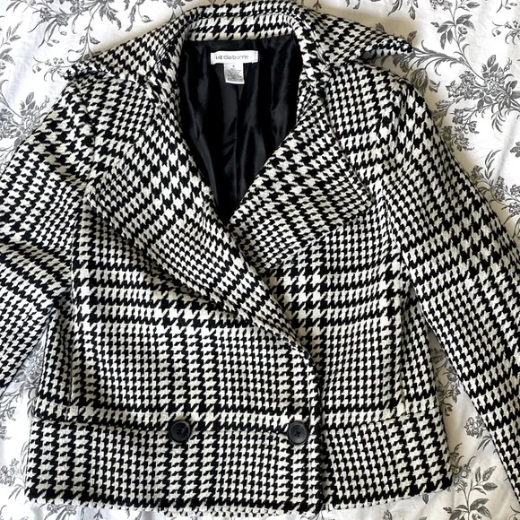 Liz Claiborne hounds tooth jacket - Picture 4 of 4